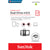 Mikro SD Speicherkarte mit Adapter SanDisk SDDD3-128G-G46 128 GB