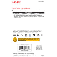 Pendrive SanDisk SDCZ50-064G-B35 64 GB Schwarz