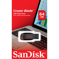 Pendrive SanDisk SDCZ50-064G-B35 64 GB Schwarz