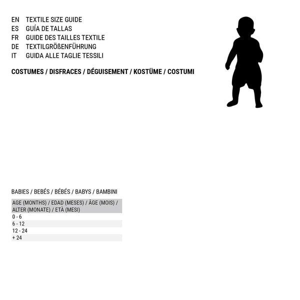 Verkleidung für Babys Skelett 6-12 Monate