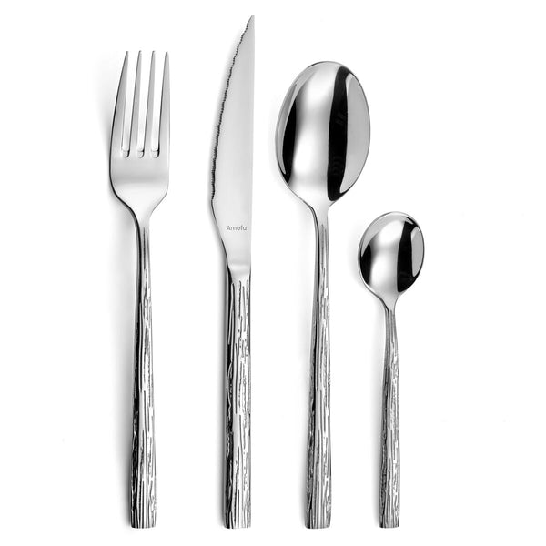 Besteck Amefa Caligraphy Stahl Metall 24 Stücke