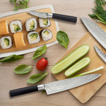 Schälmesser Richardson Sheffield Katana Schwarz Metall Bakelit 8 cm (6 Stück)