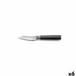Schälmesser Richardson Sheffield Katana Schwarz Metall Bakelit 8 cm (6 Stück)