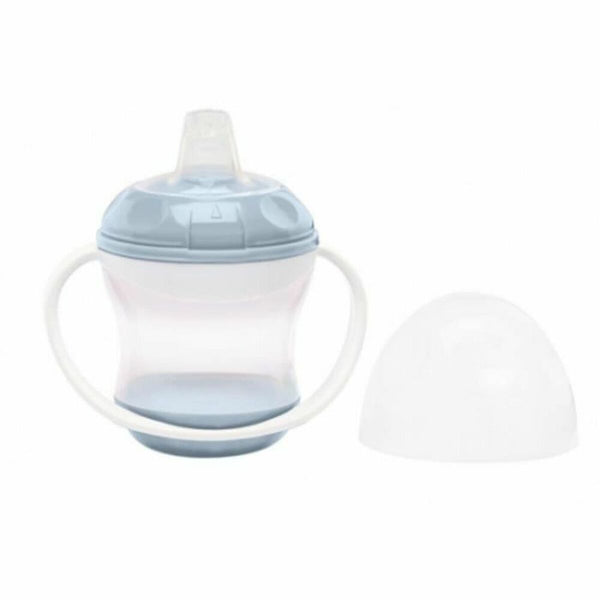 Becher mit Strohhalm ThermoBaby 180 ml Blau (1)