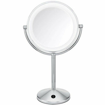 Vergrößerungsspiegel mit LED Babyliss 9436E Stahl Edelstahl Beidseitig