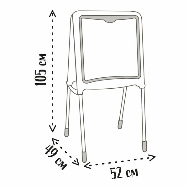 Doppelseitige Tafel Smoby Biegsam 80 Stücke 105 x 49 x 52 cm