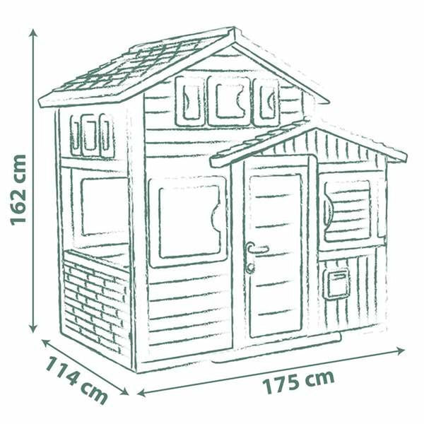 Kinderspielhaus Smoby Evo Friends 162 x 164 cm