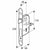 Einsteckschloss Yale 6,2 x 2 x 23 cm Stahl