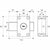 Schloss Yale YV25BT-45/SC Stahl rund Türen Ø 23 mm