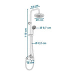 Dusche Säule Rousseau Edelstahl ABS