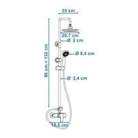 Dusche Säule Rousseau Shenti Edelstahl ABS