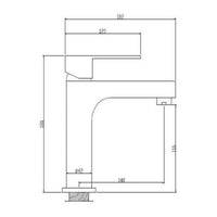 Mischbatterie Rousseau Adaman Metall Messing