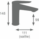 Mischbatterie Rousseau GLOSS Poliertes Messing