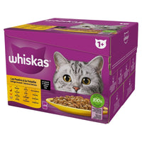 Katzenfutter Whiskas Poultry Feast Huhn Truthahn Ente Vögel 24 x 85 g