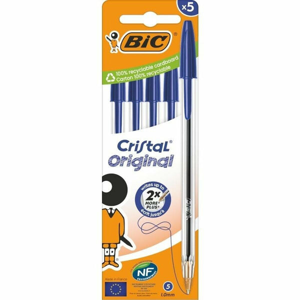 Kugelschreiber-Set Bic Bic Cristal Original 516344 Blau