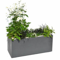 Blumentopf EDA Grau Kunststoff rechteckig 99,5 x 39 x 43 cm