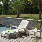 Beistelltisch Grosfillex Weiß Harz Kunststoff 40 x 40 x 35 cm