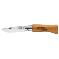 Tranchiermesser Opinel Kohlenstoffstahl Buchenholz 3,5 cm