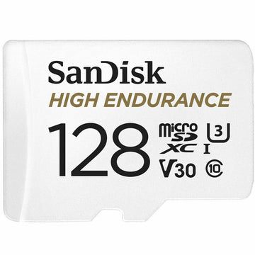 Mikro SD Speicherkarte mit Adapter SanDisk High Endurance UHS-I Weiß 128 GB