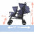 Kinderwagen Bambisol Double Cane Marineblau