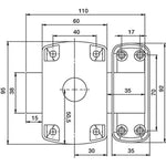 Schloss Yale YV10DE -45/SC Metall Türen Ø 23 mm