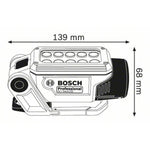 Taschenlampe LED BOSCH GLI DeciLED Professional 12 V