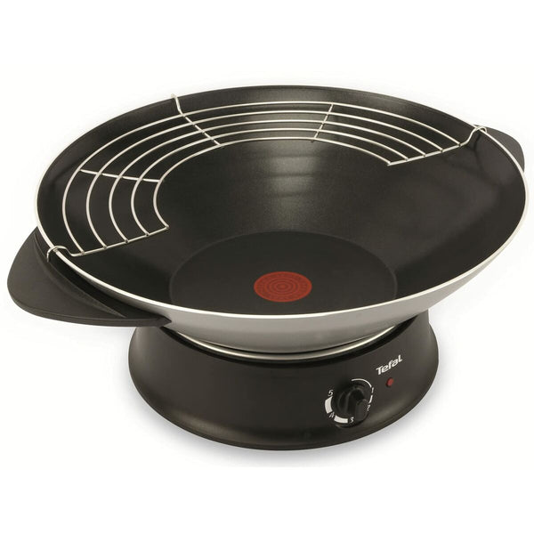 Wok Pfanne Tefal WO3000 Schwarz Aluminium 1200 W