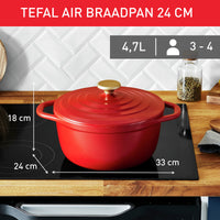 Kochtopf Tefal E2544604 Rot