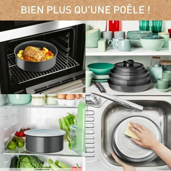 Pfannenset Tefal L2619102 Grau Aluminium (3 Stück)