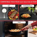 Topfset Tefal Ingenio Hard Stone Grau