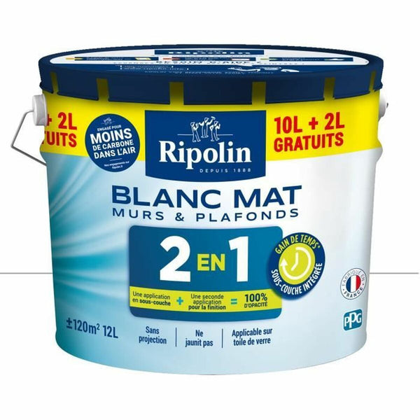 Grundierung Ripolin Weiß Mattierend 12 L