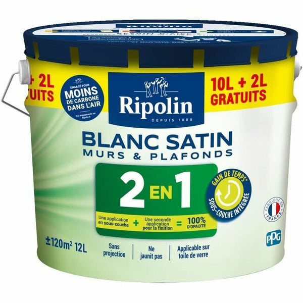 Grundierung Ripolin Weiß Satin 12 L