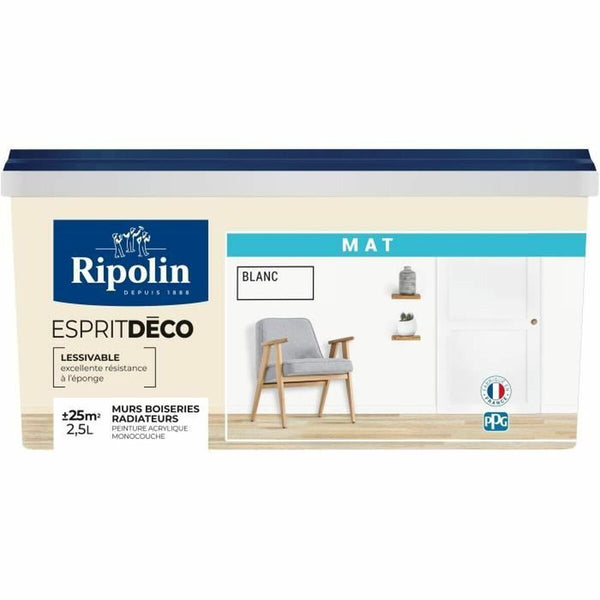 Farbe Ripolin Weiß 2,5 L