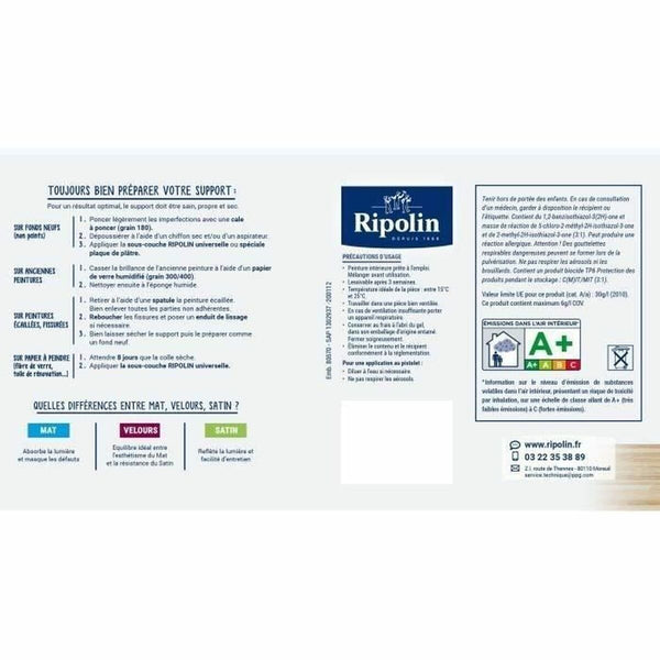 Grundierung Ripolin noir 2,5 L Mattierend