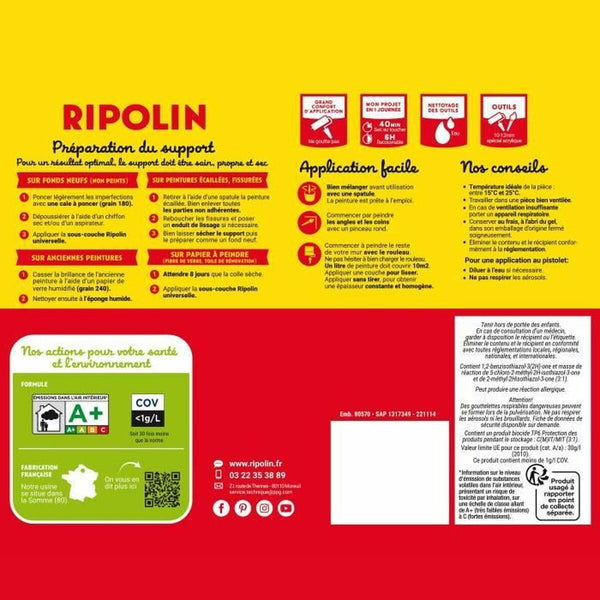 Grundierung Ripolin Weiß Mattierend 10 L