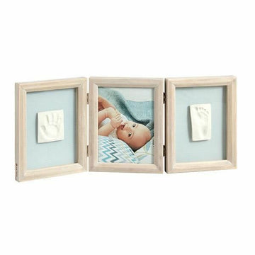 Fotorahmen BABY ART Birth Gift Braun Holz