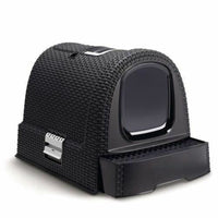 Katzentoilette Curver 51 x 38,5 x 39,5 cm Anthrazit Schwarz Kunststoff