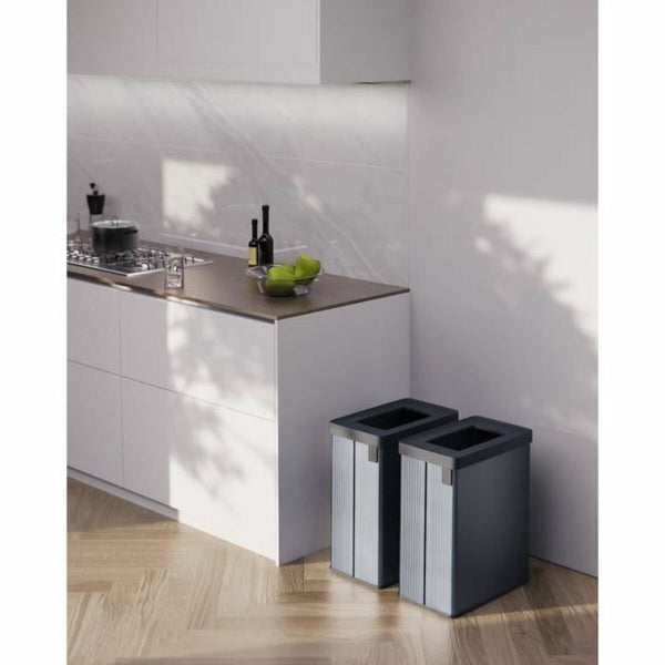 Recycling Papierkorb Curver VERTO Grau 54 L Kunststoff