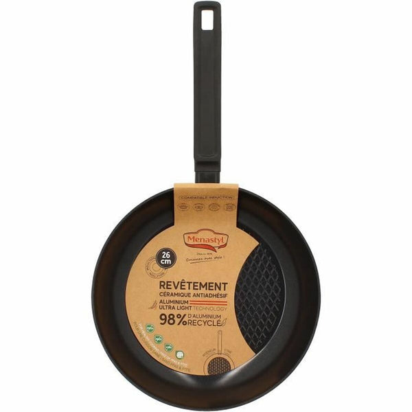 Pfanne Menastyl Schwarz Geschmiedetes Aluminium Ø 26 cm