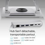 Laptop-Stand T'NB iClick Metall Moderne 360 Grad drehbar