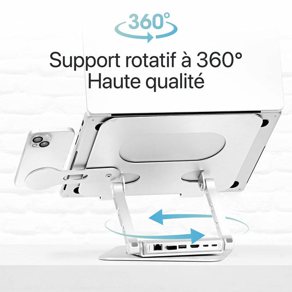 Laptop-Stand T'NB iClick Metall Moderne 360 Grad drehbar