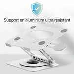 Laptop-Stand T'NB iClick Metall Moderne 360 Grad drehbar