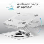Laptop-Stand T'NB iClick Metall Moderne 360 Grad drehbar