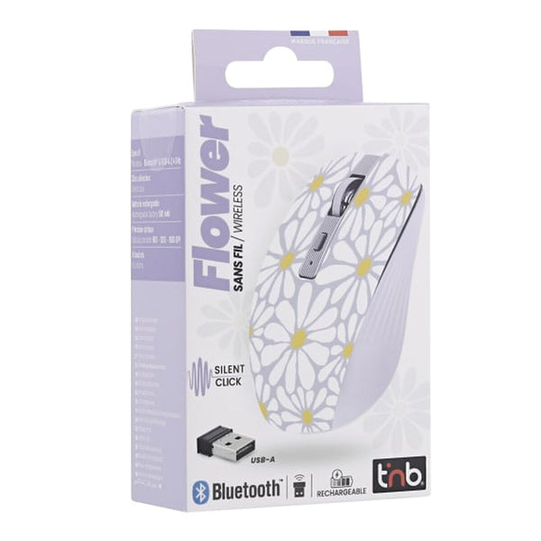 Drahtlose Bluetooth Maus T'NB FLOWER Bunt 1600 dpi