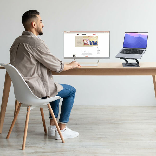 Laptop-Stand T'NB iClick Metall Innovativ und funktionell 360 Grad drehbar