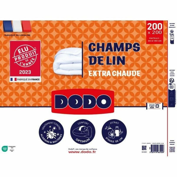 Bettdecke DODO Champs de Lin Weiß 450 g/m² 200 x 200 cm