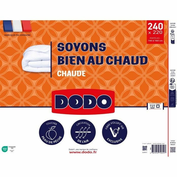 Steppdecke DODO Weiß 220 x 240 cm 400 g /m²