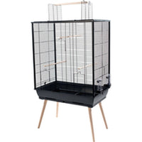 Vogelkäfig Zolux Jili Neo Cage XL Schwarz 81 x 93 x 48 cm