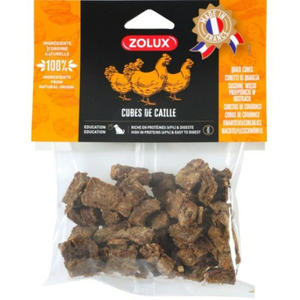 Hundesnack Zolux Quail cubes 150 g