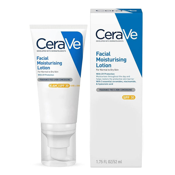 Feuchtigkeitsspendende Gesichtslotion CeraVe Spf 30 52 ml